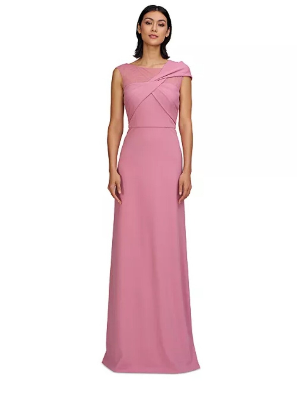 JS Collections NWT Mauve Pink Twist Front Formal Maxi Dress Size 6 $129